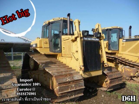 ขาย รถดันดิน D6H จำหน่าย รถ เครื่องจักร นำเข้า100\% อปกรณ์ทุกชิด ราคาถูก eurotec. 0818176901