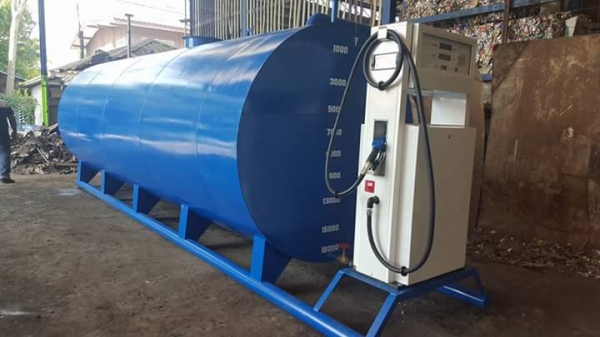 ถังน้ำมัน 16,000 ลิตร พร้อมตู้จ่ายน้ำมันดิจิตอล