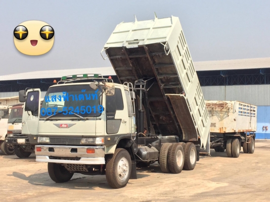 แสงฟ้าเต๊นท์รถ//ขายรถพ่วง10ล้อ2เพลาดั้มแม่ลุก เครื่อง320แรง เสื้อเพลาZM ยางใหม่18เส้น