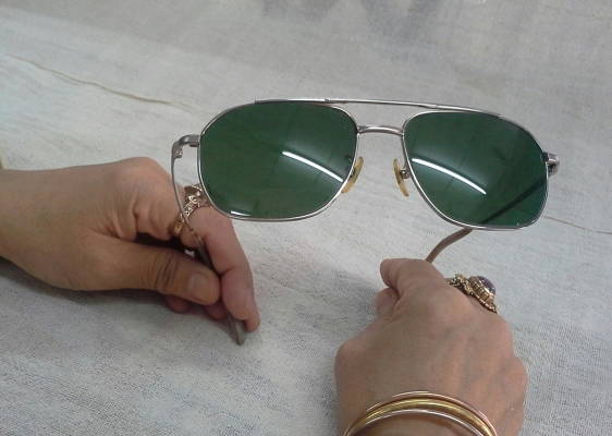 แว่นตาพี่เบิ้ม-ไททาเนียม!  RONSON made in USA  เวรี่บิ๊กไซซ์!