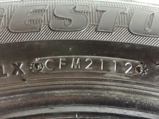 ขายยาง BRIDGESTONE B250 185-65-15 ปี12 ดอกสวย ชุดละ 2,000 บาท
