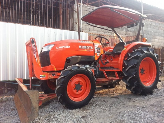 คูโบต้า L4708 4 WD พร้อมใบมีดตราช้าง ผานไถ DH246F เล่มพร้อม