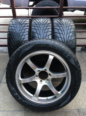 ล้อ Volk ขอบ20 พร้อมยาง 265 50 20 ปี14 ดอกเต็ม ใช้กันยาว ราคาไม่แพง