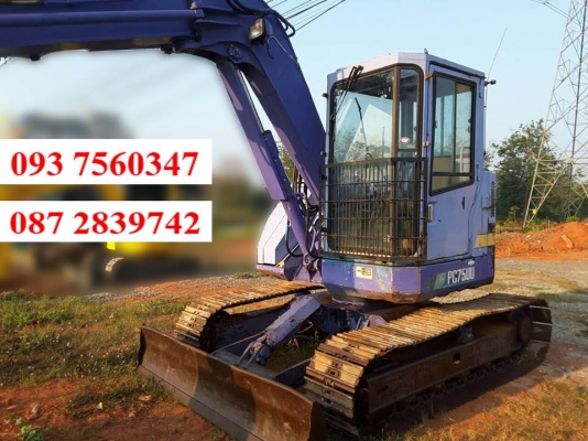 ขายรถแบคโฮพร้อมหัวคีบ KOMATSU PC75 UU