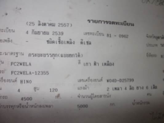 ฝากขาย 6 ล้อดั้มฮีโน่ FC 120แรง ขอขอบคุณพี่เสือ ทีมงาน TRUCK2HAND และผู้ซื้อครับ ฝากขาย 6 ล้อดั้มฮีโน่ FC 120แรง ขอขอบคุณพี่เสือ ทีมงาน TRUCK2HAND และผู้ซื้อครับ