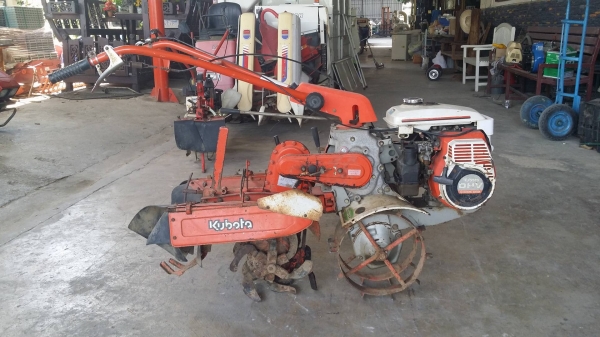 รถไถเดินตาม KUBOTA  รุ่น T1-55 ขนาด 5 แรง เก่าญี่ปุ่น   เครื่องยนต์ติดง่าย