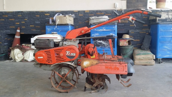 รถไถเดินตาม KUBOTA  รุ่น T1-55 ขนาด 5 แรง เก่าญี่ปุ่น   เครื่องยนต์ติดง่าย