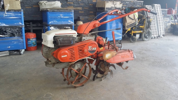 รถไถเดินตาม KUBOTA  รุ่น T1-55 ขนาด 5 แรง เก่าญี่ปุ่น   เครื่องยนต์ติดง่าย