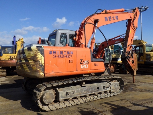 ขายรถแบคโฮนำเข้าพร้อมหัวเจาะกระแทก Hitachi ZX120 #66150 รถเก่าญี่ปุ่นค่ะ ไม่เคยใช้งานในไทย ขายรถแบคโฮนำเข้าพร้อมหัวเจาะกระแทก Hitachi ZX120 #66150 รถเก่าญี่ปุ่นค่ะ ไม่เคยใช้งานในไทย