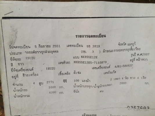 ขาย 4 ล้อไม่ติดเวลา รถห้างปี 51