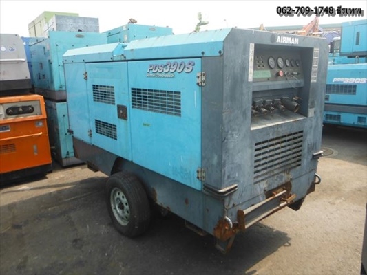 ปั้มลม Airman PDS390S เก่าญี่ปุ่นไม่เคยใช้ในไทย 100\% ลม 7-8 บาร์ สภาพสวย เครื่องแน่น สกรูแน่น ไม่ถูกใจไม่ต้องเอาไป สอบถาม 062-709-1748 ธีรเทพ