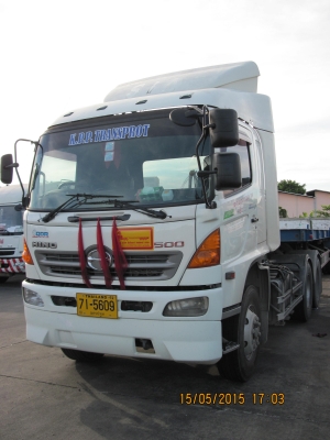 ขายด่วน สิบล้อหัวลาก พร้อมหางพื้นเรียบสามเพลา