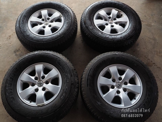 ล้อเดิม Vigo ขอบ16 พร้อมยาง Bridgestone 265-70R16 ปลายปี12