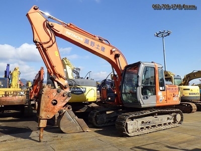 HitachiZX120#66150 ปี2004 เก่าญี่ปุ่นไม่เคยใช้ในไทย 100\% มาพร้อมหัวกระแทก NPK และบุ๊งกี๋จากญี่ปุ่น คุ้มๆ