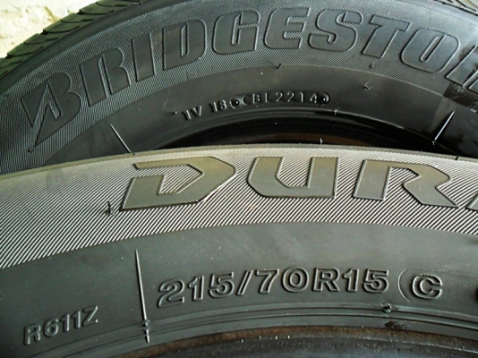 ยางกระบะ15 บริดสโตน215-70-R15ลงพื้นปี15 คู่ละ2900 ยางกระบะ15 บริดสโตน215-70-R15ลงพื้นปี15 คู่ละ2900