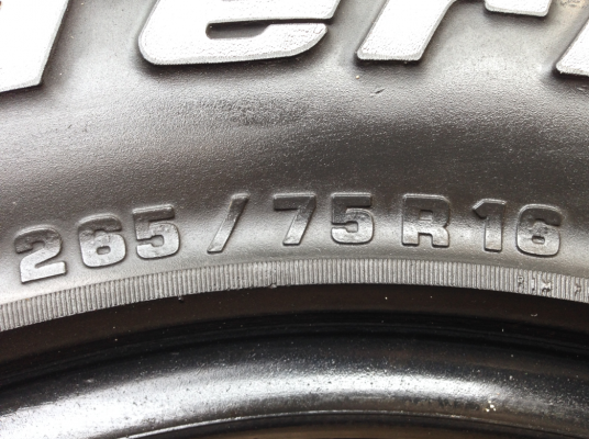 ยาง All BF Goodrich 265 75 16 ดอกสวย ไม่มีปะ พร้อมใช้งาน ราคาไม่แพง