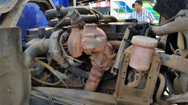 ขายรถพ่วง Isuzu FVM12MY เครื่อง 260 turbo inter เกียร์อิตั้น ช่วงล่างใหญ่ กระบะดัมพ์มิเนียมแม่ลูก ลูก 3 เพลาแท้ ทะเบียนพร้อม