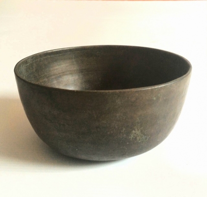 ขันลงหินโบราณ ทองเหลืองหนาๆ สภาพไม่เคยผ่านการขัดใดๆ ปิ้งๆ