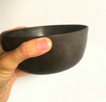 ขันลงหินโบราณ ทองเหลืองหนาๆ สภาพไม่เคยผ่านการขัดใดๆ ปิ้งๆ