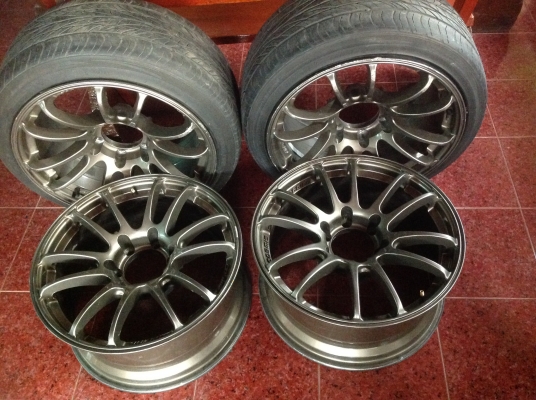 ขายล้อแม็คแท้ขอบ18 " 6รู 1ชุด สีน้ำตาล