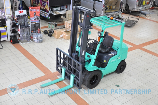 ขายรถโฟล์คลิฟท์มือสอง MITSUBISHI  รุ่น KFD25T  ราคา 375,000 บาท นำเข้าจากประเทศญี่ปุ่น 100\% ไม่เคยใช้งานในประเทศไทย