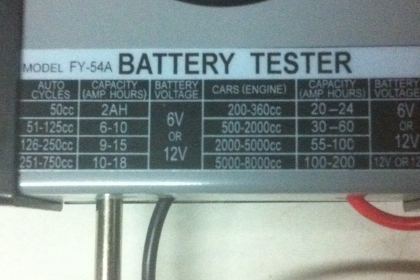 เครื่องตรวจเช็ดแบตเตอรี่การประจุไฟ การเก็บรักษาแรงดันไฟในแบตเตอรี แสดงการทำงานเป็นช่วงของสีต่างๆที่เข็มชี้