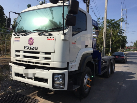 เจ้าของเอากลับแค่ 1 ล้าน...22ล้อบรรทุกติดเครน5ตัน....360แรงISUZU+หางพ่วงบรรทุกของยาว3คาน ยืดหดได้(หางสาหรี่) ปี57 ไมล์แค่2หมื่นโล