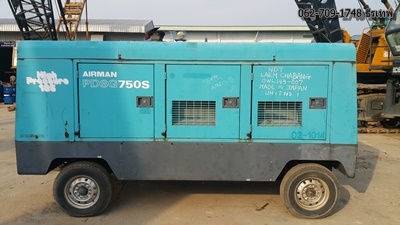 Airman PDSG750S (Hi Pressure) เก่าญี่ปุ่นไม่เคยใช้ในไทย 100\% ลม 12-14 บาร์ สภาพเครื่องสวยๆ สกรูแน่นๆ ใช้ยาวๆ ธีรเทพ 062-709-1748