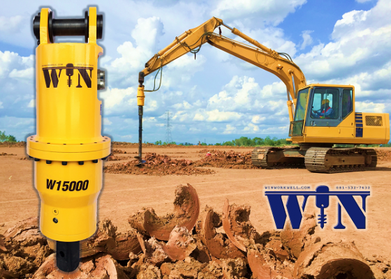 WIN มอเตอร์สว่านเจาะดิน ของใหม่นำเข้า รับประกัน 1 ปี + สว่านหัวทังสเตนคาไบด์ เจาะดีกว่า ท้าให้ลอง!!