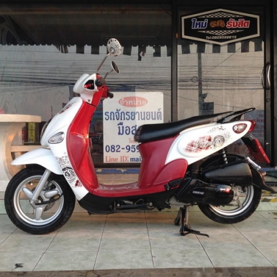 Yamaha Fiore รถปี54 หัวฉีดประหยัดน้ำมัน สีขาว-แดง สวยๆราคาถูกครับ Yamaha Fiore รถปี54 หัวฉีดประหยัดน้ำมัน สีขาว-แดง สวยๆราคาถูกครับ