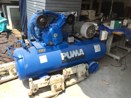 ขายปั๊มลมพูมา7.5แรงพร้อมใช้ราคาเบาๆถังใหญ่