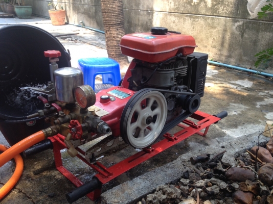 ปั้มสามสูบ+เครื่องมิตซู มือสองญี่ปุ่น