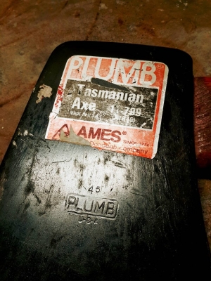 ขวาน plumb tasmanian axe.made in USA ขวาน plumb tasmanian axe.made in USA