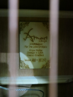 กีต้าร์โปร่งไฟฟ้า Amari รุ่น AM-MINI 36นิ้ว สีไม้ด้าน ของใหม่ EQ อย่างดี TEQ-5