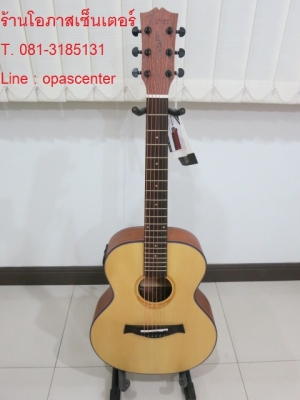 กีต้าร์โปร่งไฟฟ้า Amari รุ่น AM-MINI 36นิ้ว สีไม้ด้าน ของใหม่ EQ อย่างดี TEQ-5