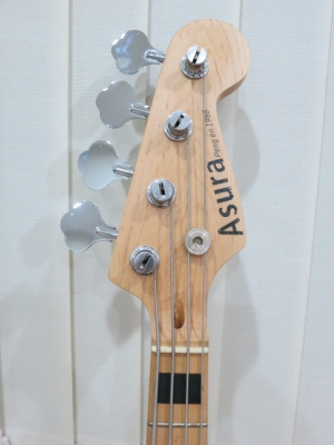 เบสไฟฟ้า 4 สาย ASURA ของใหม่ สีดำ ลายสายฟ้าผ่า ทรง Precision Bass ขายถูก