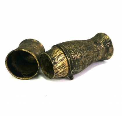 เต้าปูนลายไทย ทองเหลืองโบราณ งามแบบไทย