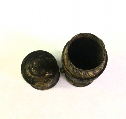 เต้าปูนลายไทย ทองเหลืองโบราณ งามแบบไทย