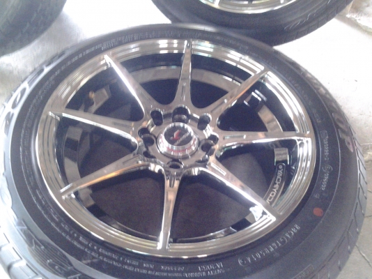 แม็กyachiyoda ขอบ15 4รู100 4รู114 พร้อมยางดอกตรูมๆ