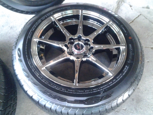 แม็กyachiyoda ขอบ15 4รู100 4รู114 พร้อมยางดอกตรูมๆ