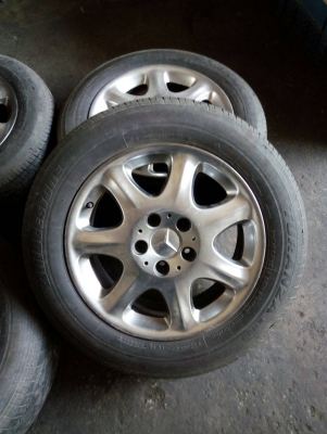 แม็ก BENZ พร้อมยาง 205/60R16 ชุด 4 ล้อ  tel.081-427-3941  ไอดีไลน์  0814273941