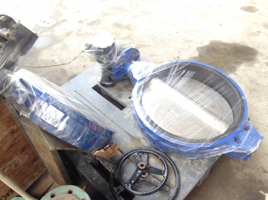 ขายวาล์วน้ำสแตนเลสขนาดใหญ่แบบผีเสื้อ Mueller ของใหม่เก่าเก็บ ขนาด 60 cm. กับ 50 cm. ครับ