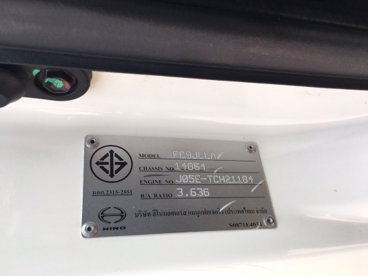 ขาย6ล้อ HINO.MAGA FC 9J Euro3. DOMINATOR. 500 รุ่นใหม่ล่าสุด เครื่องคอมมอลเรล175 เเรง วิ่ง12,000 กิโลเมตร รถห้างเเท้ๆ กะบะเหล็กพร้อมคอกสูงๆยาว6.50 เมตรภายในสีดำ เเอร์เเบล็คเบรคทิฟฟี่ จดทะเบียนปลายปี 2558 (2015) สภาพป้ายเเดงใครต้องการไม่ผิดหวังราคา1,350,00