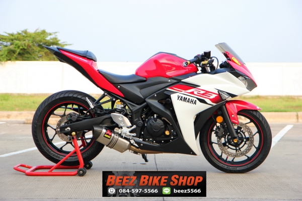 ขาย Yamaha R3 ABS ปี 2015 แต่งเต็ม ทะเบียนแท้โอนทั่วไทย