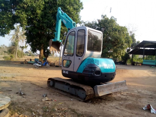 ขายด่วน KOBELCO SK45  สภสพพร้อมใช้งาน เครื่องปั้มดี เอวแน่นโซ่สวย ปั้มนิ้ว รถพร้อมลงงาน