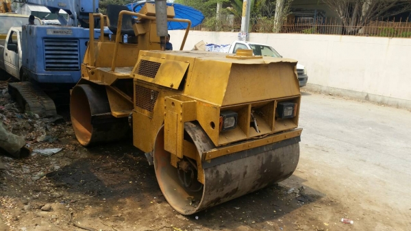 ขาย รถบดดิน อัดดิน หน้าเหล็กหลังเหล็ก LOLLER SICOM HW40 เครื่องดีเชล 3 สูบ เอวอ่อน เก่านอก