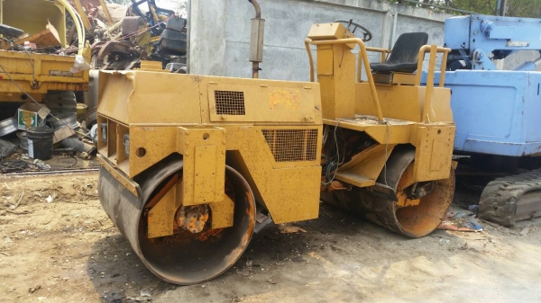 ขาย รถบดดิน อัดดิน หน้าเหล็กหลังเหล็ก LOLLER SICOM HW40 เครื่องดีเชล 3 สูบ เอวอ่อน เก่านอก