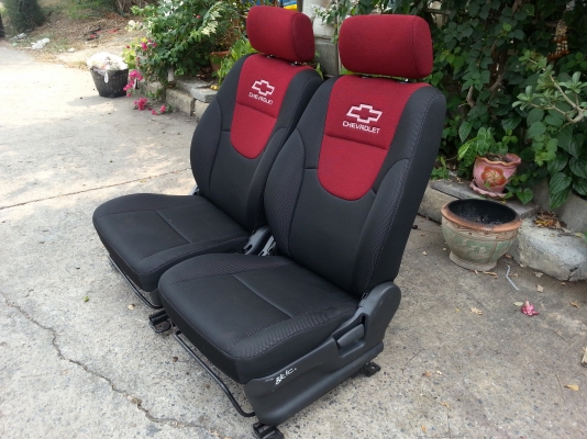 เบาะ CHEVROLET ดำแดง สภาพดี สวยๆเนียนๆ ฟองน้ำแน่นๆ แท้ญี่ปุ่น