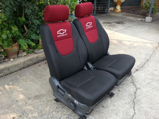 เบาะ CHEVROLET ดำแดง สภาพดี สวยๆเนียนๆ ฟองน้ำแน่นๆ แท้ญี่ปุ่น