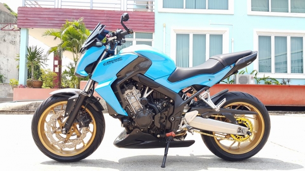 CB650F 2014 สวยๆสีรถยนต์ประกายมุข เคฟล่าทั้งคัน ไม่แพง ต่อรองได้